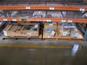 LOT TO INCLUDE: (9) COUPLINGS, SHAFT TYPE, 2" AND 2-7/8" BORE, KOP-FLEX FAST'S MODEL B SIZE 2-1/2 TYPE SB KIND, (1) CAP, CYLINDER END KIND. DRAG VALVE ACTUATOR END CAP, (1 MILK CRATE) SET, BEARING TYPE, CRANKSHAFT MAIN KIND. FOR SEISMIC FIRE TRUCK DIESEL ENGINE, (1 MILK CRATE) MISC. BEARING SHAFTS. LOADING & HANDLING FEE $15-4614